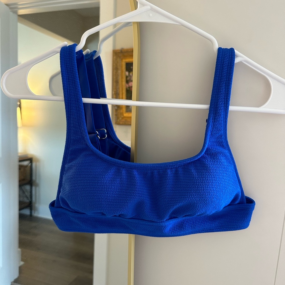 Electric Blue Target Swim Top